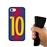 Capa Hapdey para iPhone 7 - 8 Design Ilustração de Futebol, Número 10 em Silicone Flexível e TPU Preto_3