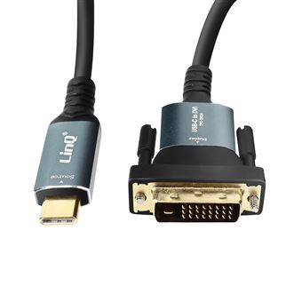 Cabo USB-C para DVI LinQ | Full HD | 1080p | Plug and Play | 1,8 m - 1