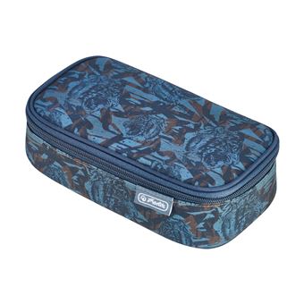 Estojo para Canetas Herlitz beatBox Camo Tiger | Azul, Azul escuro - 1