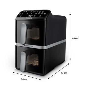 Air Fryer Philips 4000 series NA461/00 | 10 L | 2750 W | Preto, Prateado - 1