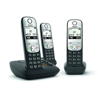 Telefone Gigaset A690A Trio | Preto - 1