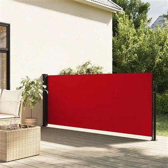 Toldo lateral retrátil vidaXL | 120x600 cm | vermelho - 1