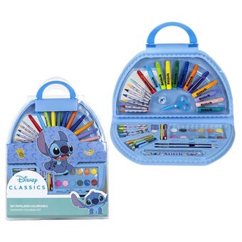 Conjunto Escolar Disney Stitch Maleta com 50 Peças - 1