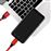 LogiLink CU0148 cabo USB 1 m 2.0 USB A USB C Preto, Vermelho_2