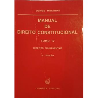 Manual de direito constitucional, tomo iv. - 1