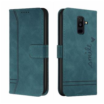 Capa ZURSANA para Samsung Galaxy A6 Plus 2018 | Pele PU | Magnética TPU | À Prova de Choque | Verde - 1