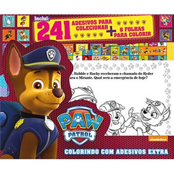 Paw Patrol - Colorindo Com Adesivos Extra - 1