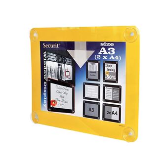 Quadro branco Securit PFW-A3-YE | Amarelo - 1