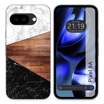 Capa de Silicone Tumundosmartphone para Google Pixel 9a 5G | Design de mármore e 11 desenhos - 1