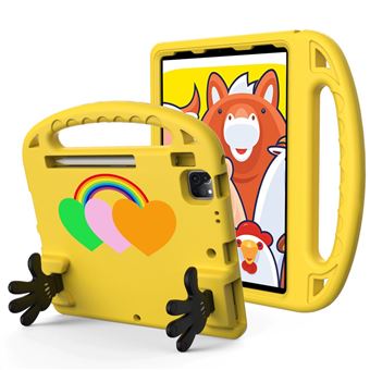 Capa de EVA padrão de coração de amor com suporte em forma de palma Magunivers para iPad Air (2020)/Pro 11 (2018)/(2020)/(2021)/(2022) - amarelo - 1