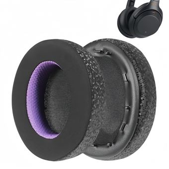 Almofadas para Auscultadores V-REEL para SONY WH-1000XM3 | Preto | Couro Refrescante - 1