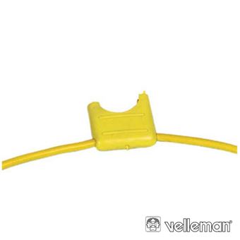 Porta-Fusíveis Automóvel Velleman Amarelo - 1
