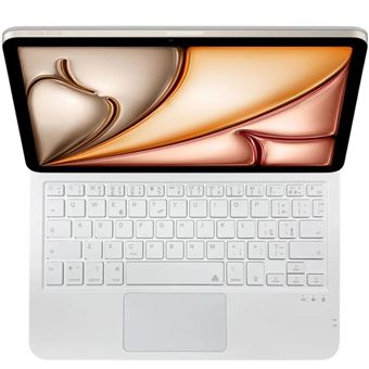 Capa Magnética Teclado PT Antiimpacto Magic Style para Ipad Air 11 M3 2025 | Branco - 1