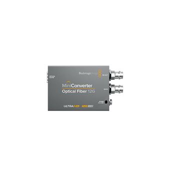 Conversor de Sinal de Vídeo Blackmagic Design Mini Converter Optical Fiber 12G | Cinzento - 1