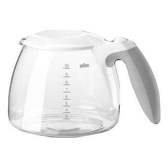 Cafeteira Braun KFK500 | Transparente, Branco - 1