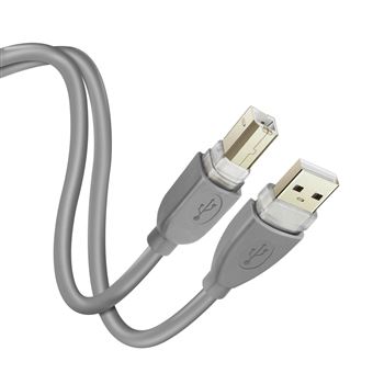 Cabo USB-A 2.0 para USB-B 2.0 LinQ | Transferência Rápida | Ligação Estável | 1.8m - 1