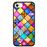 Capa Hapdey para iPhone 7 - 8 Design Mosaico Gráfico em Silicone Flexível e TPU Preto_0