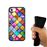 Capa Hapdey para iPhone 7 - 8 Design Mosaico Gráfico em Silicone Flexível e TPU Preto_3