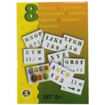 Malinos 300998 Branco Letter/number/symbol stencil estêncil - 1