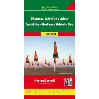 Mapa de Estrada Caríntia e Adriático Norte 1:200.000 - 1