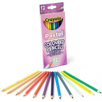 12 x Lápis de Cor Crayola Pastel - 1