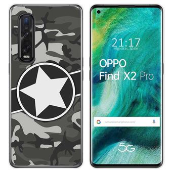 Capa Tumundosmartphone de Gel TPU para Oppo Find X2 Pro design de camuflagem 02 desenhos - 1