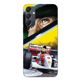 Capa Maniacase para Samsung Galaxy A34 | F1 Ayrton Senna Mclaren Legend Fórmula 1 - 1
