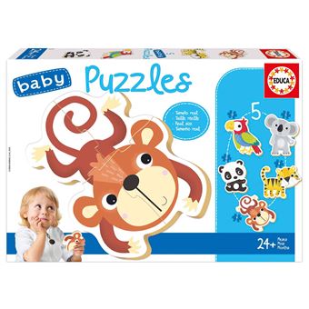 Puzzle Educa 19952 Baby Fauna Selvagem | 5X3-5 Peças - 1