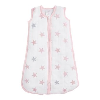 aden + anais G3463B saco manta para bebé Rosa, Branco Menina