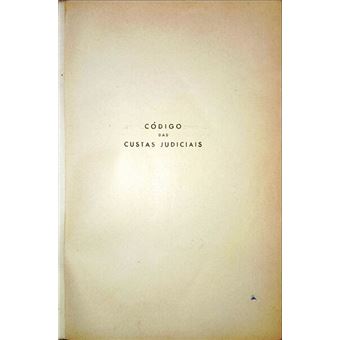 Código das custas judiciais. - 1