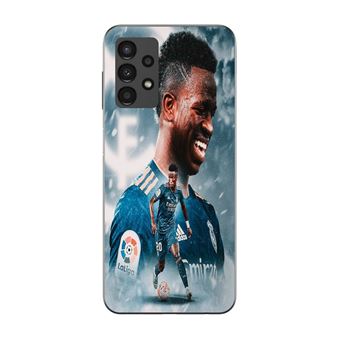 Capa Maniacase para Samsung Galaxy A13 4G | Vinicius Jr Real Madrid Azul Papel de Parede - 1
