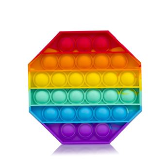 Bubble Pop It DAM | Octogonal Multicolorido - 1