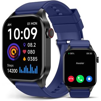 Smartwatch CHRONUS | Infravermelho | Monitor de O2 | AMOLED 2,04" | FC e Pressão | IP68 | Azul - 1