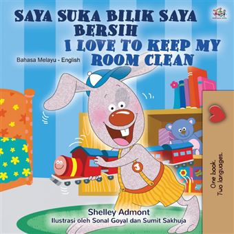 I Love To Keep My Room Clean (Malay English Bilingual Children'S Book) - 1