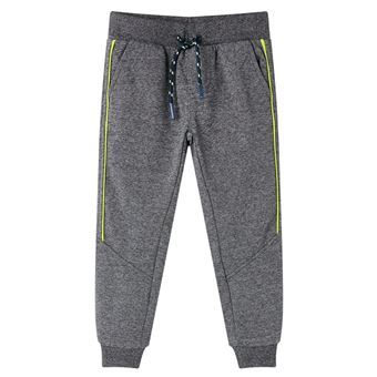 Calças de fato de treino para criança | vidaXL | cinzento mesclado 104 | 3 a 4 anos - 1