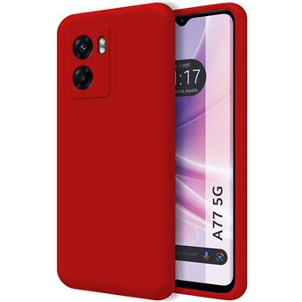 Capa Tumundosmartphone de silicone líquido ultramacio para Oppo A77 5G em vermelho - 1