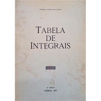 Tabela de integrais. [2.ª edição] - 1