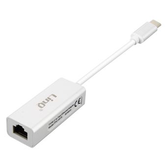 Adaptador LinQ Ethernet para USB-C | Conecção Rápida | Design Compacto - Branco - 1