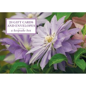 Tin Box of 20 Gift Cards and Envelopes: Clematis - Cards - 2012 - 1