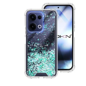 Capa Mistercapas para Oppo Reno 13 5G Purpurina | Azul Turquesa - 1