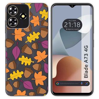 Capa Tumundosmartphone de silicone transparente para ZTE Blade A73 4G desenhos de design de outono - 1