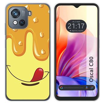 Capa Tumundosmartphone de silicone para Blackview Oscal C80 design Ice Cream Vanilla Desenhos - 1