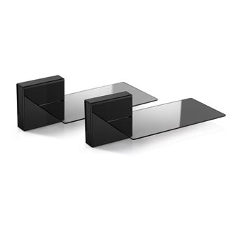 Meliconi Ghost Cubes Soundbar suporte de colunas Parede Preto - 1