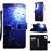 Capa Magunivers PU + TPU Impressão Padrão com Apoio Gato e Lua para Samsung Galaxy Note 10/Note 10 5G_0