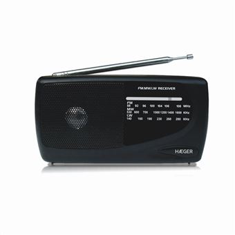 Rádio Haeger PR-TRI.002A | Preto - 1
