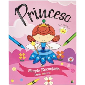 Mundo Encantado Para Colorir - Princesa - 1