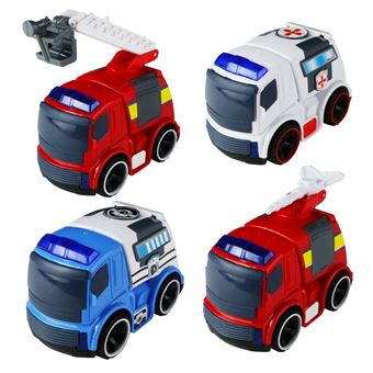 Pack de 4 Veículos de Emergência BYJia