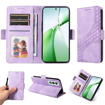 Capa FLOODKING para OnePlus Nord CE 4 5G | Design Acolchoado | Couro PU Premium | Roxo - 1