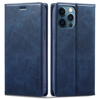Capa PU LC.IMEEKE Função de bloqueio RFID, fecho magnético para iPhone 12 Pro Max 6.7'' - azul - 1