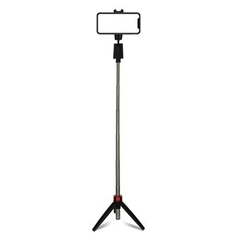 Selfie Stick Avizar Smartphone Bluetooth Sem Fios | Tripé Rotativo Extensível - Preto - 1